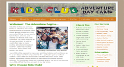 Desktop Screenshot of kidsclubdaycamp.com